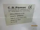 C B Ferrari A156 4-Axis CNC Vertical High Speed Mobile Column Machining Centre (2009)