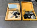 Lot of 5 Lomo P-111 Monocular Microscope Microscopes w/ CT-12 Stages