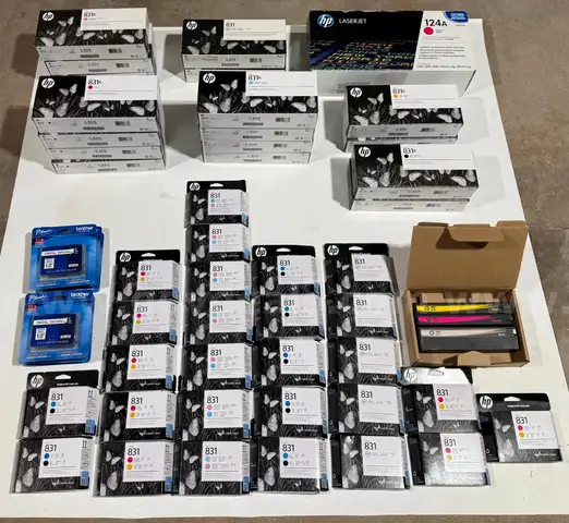 Large Lot of HP Toner Ink Cartridge New Sealed 831 831A Latex OEM Genuine