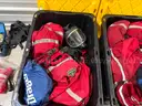 Lot of 43 Drager Panorama Nova SCBA Mask Masks  - With Prism HUD Head-Up Display
