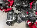Lot of 43 Drager Panorama Nova SCBA Mask Masks  - With Prism HUD Head-Up Display