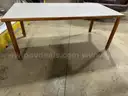 Six foot wooden table