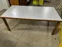 Six foot wooden table