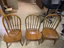 Lot of 24 wooden chairs
