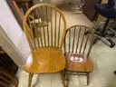 Lot of 24 wooden chairs