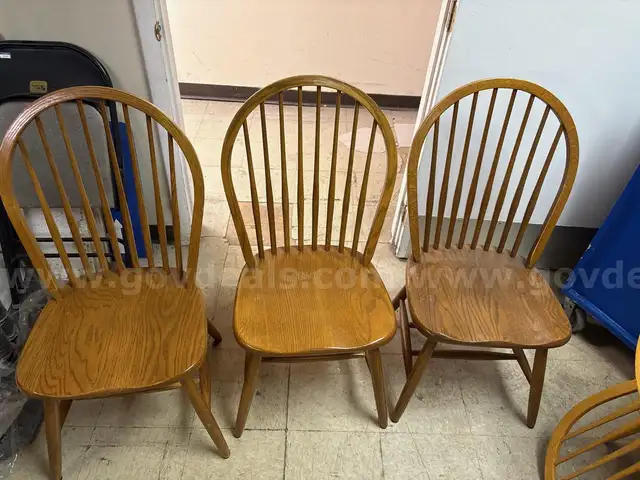 Lot of 24 wooden chairs