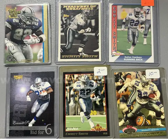 Approx. 57 NFL Emmitt Smith cards