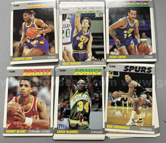 Approx (100) 1987 Fleer NBA,  Approx (120) Donruss Frank Thomas &#x22;SAMPLE&#x22; cards