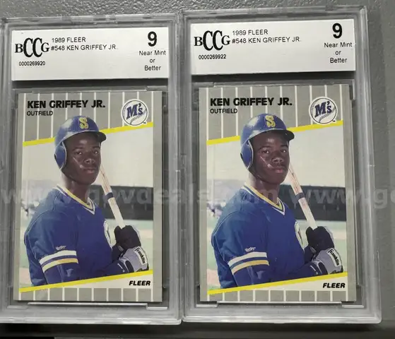 Approx (46) Ken Griffey Jr. cards, includes (2) graded cards