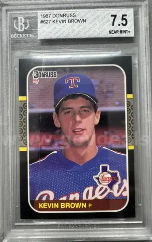 Approx. (82) Assorted MLB cards with (1) graded Kevin Brown