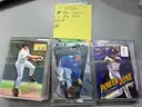 Approx. (68) Assorted MLB cards Ripken, Clemons, Rodriguez, Bonds (30) NBA Cards