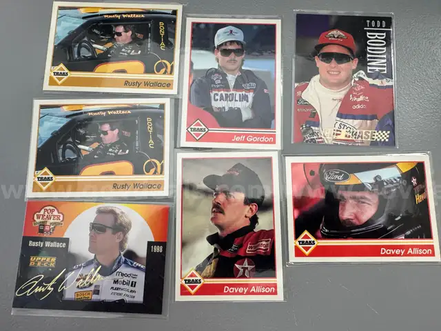 Approx. (186) 1980&#x27;s and 1990&#x22;s MLB, NASCAR, NBA, NHL