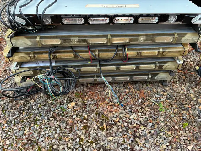 Lot of Five (5) LED Whelen Police Light Bars