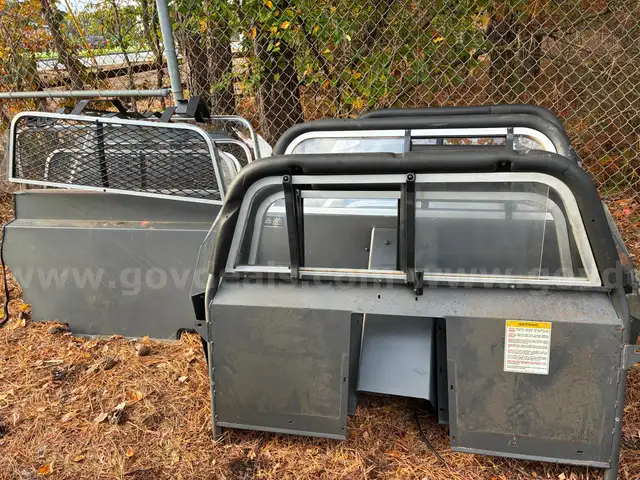 Lot of Nine (9) Sentina Police Cruiser Partitions and Parts