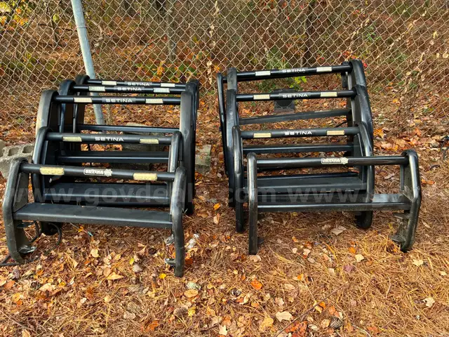 Lot of Ten (10) Satina Police Push Bumpers