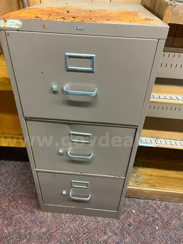 3 drawer metal filing cabinet