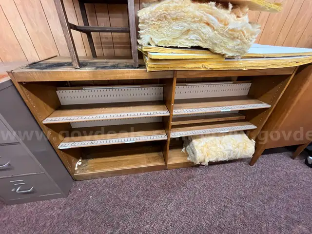 Large wooden bookshelf