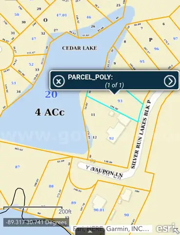Approx. 14,000 sq ft lake front lot in Silver Lake Run Perkinston Mississippi