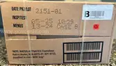 1 Pallet with 576 MRE Meals