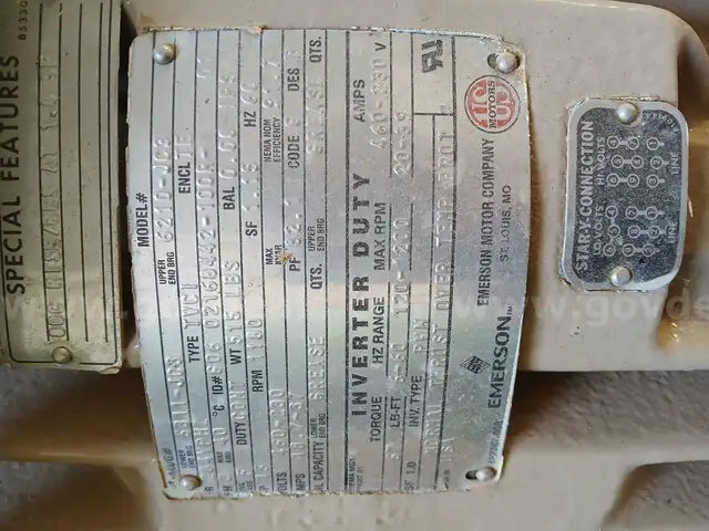 Lot of 2 Emerson Electric Motors