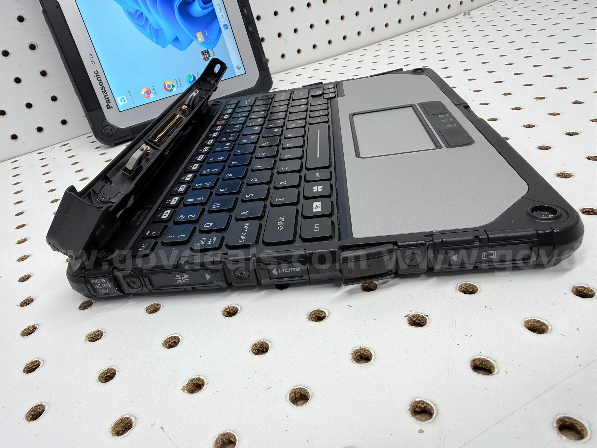 QTY (1) - Panasonic ToughBook CF-20 | 8 GB | 128 GB | GovDeals