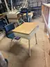 Lot of 25 Student Desks, seat attached 14&#x22; seat height