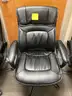 OFFICE CHAIRS, BLACK VINYL (5)