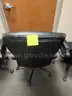 OFFICE CHAIRS, BLACK VINYL (5)