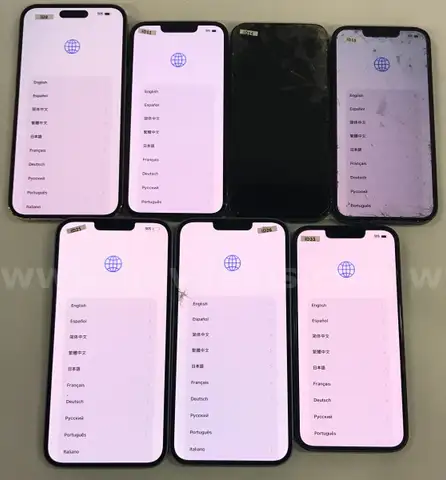 Lot of (7) Apple iPhone 14 Series &#x2013; Mixed Models &#x26; Conditions &#x2013; Sold For Parts