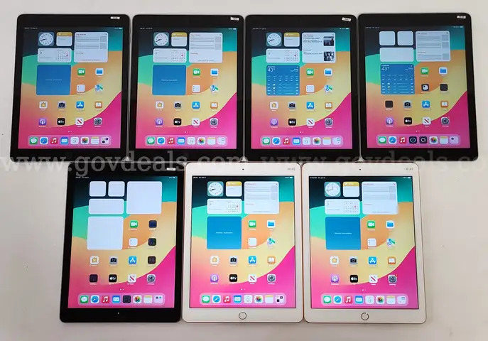Lot of (7) Apple iPad 6th Generation – 32GB & 128GB – Reset & Activated