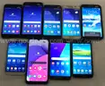 Lot of (9) Samsung Galaxy Smartphones – Mixed Models – Reset & Activated – Grade A-B