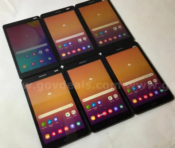 Lot of (6) Samsung Galaxy Tab 8.0 Tablets – Mixed Models – Reset & Activated – Great Condition