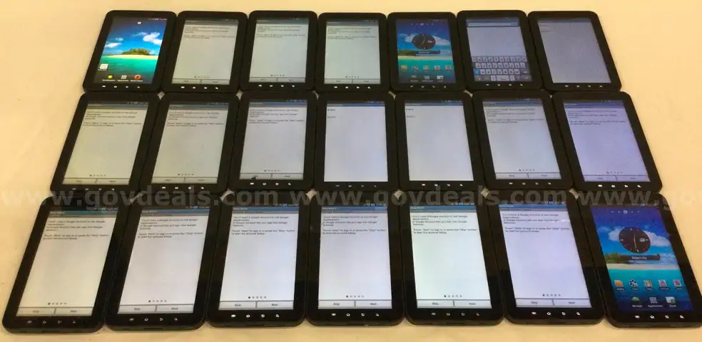 Lot of (60) Samsung SCH-I800 Verizon Tablets