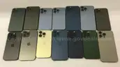 Lot of (14) Apple iPhone Pro & Pro Max – 15, 14 ,13 & More – FRP Locked – 15 Pro Max Included