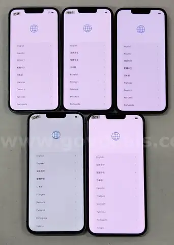 Lot of (5) Apple iPhone 14 & 14 Plus – 128GB – Mixed Colors – FRP Locked