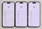 Lot of (3) Apple iPhone 15 Smartphones – For Parts – FRP Locked