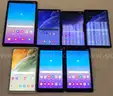 Lot of (7) Samsung Galaxy Tablets &#x2013; Mixed Models &#x2013; Reset/Activated &#x2013; Mixed Grades &#x2013; Ready for Use