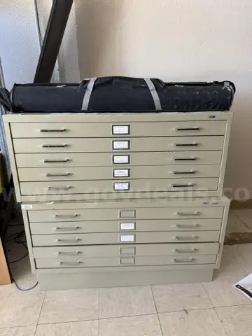 Map Storage Cabinet with Assorted Maps