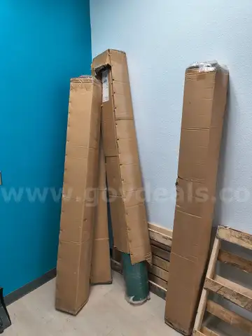 Lot of 4 Boxes of Rolled (Red) Polycarbonate Shielding