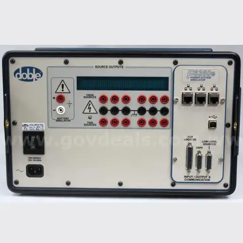 DOBLE F6350e Power System Simulator - Tested