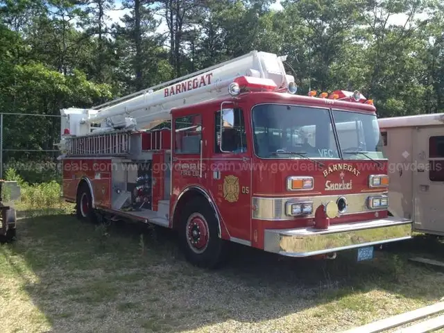 1987 Pierce Arrow Fire Truck w/ 55ft Snorkel Boom | GovDeals