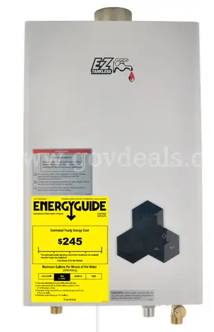 EZ Tankless - Sapphire Series - 12L LPG - Propane Gas Tankless Water Heater x2