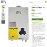 EZ Tankless - EZ Sapphire Series - 14L - Propane Gas Tankless Water Heater x2
