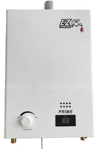 Pallet of Natural Gas Forced Air Tankless Water Heaters - EZ Prime