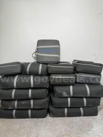 7 Portable Dental Chairs and 7 Aseptico Operator Stools with Padded Transport Cases