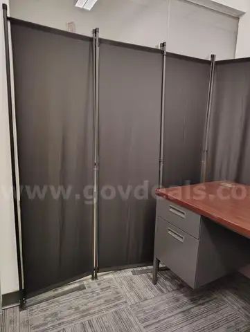 7 FEET LONG OFFICE GLASS PRIVACY HIGH QUALITY BLACK CLOTH