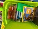 Qty 5 Storage Book Shelves, Childrens games, toys and books included
