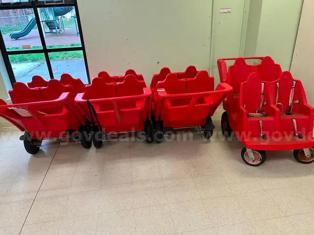 Qty 5 Angeles Byb-Bye Buggy 4-Passenger Daycare Buggy