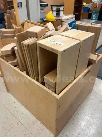 Lot of Wooden Beginner Building Blocks