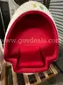 Qty 2 Egg Shell Chair Ottoman
